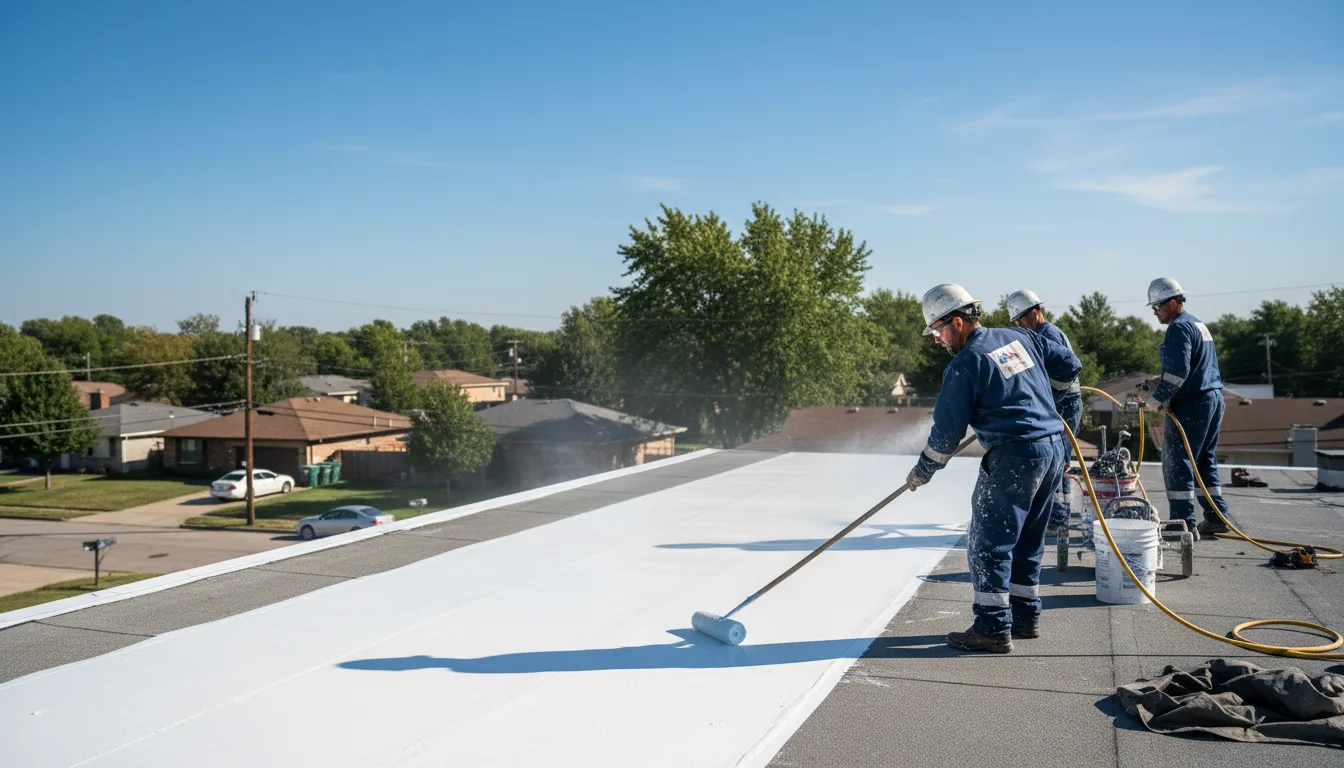 Commercial roof coating in Gaines, MI near me